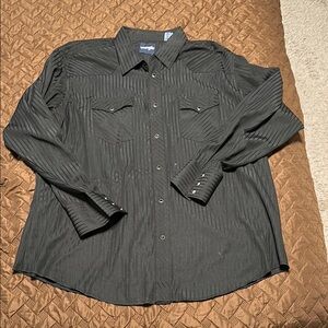 Wrangler Black Dress Shirt for Men